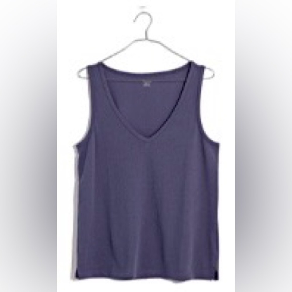 ‼️RARE‼️🎸Madewell🎸🔥NWT🔥TOMBOY V-NECK TANK—XXS